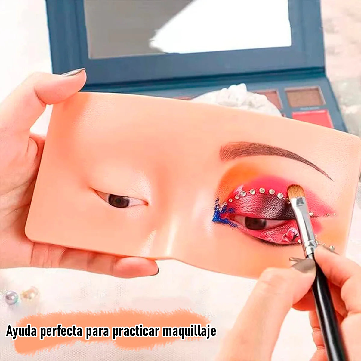 Cara de Silicona para Practicar Maquillaje