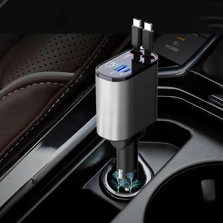 Cargador 4 en 1 para Auto | Carga Rápida