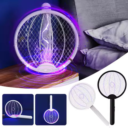 Raqueta Mata Mosquitos Plegable 4 en 1