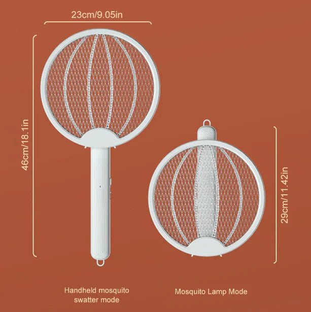 Raqueta Mata Mosquitos Plegable 4 en 1