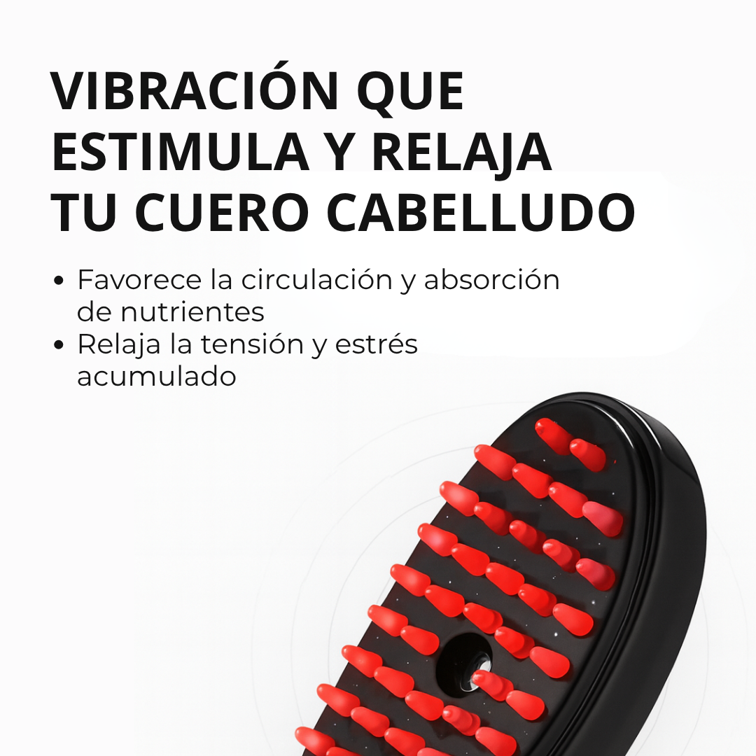 Cepillo Led Masajeador del Cuero Cabelludo