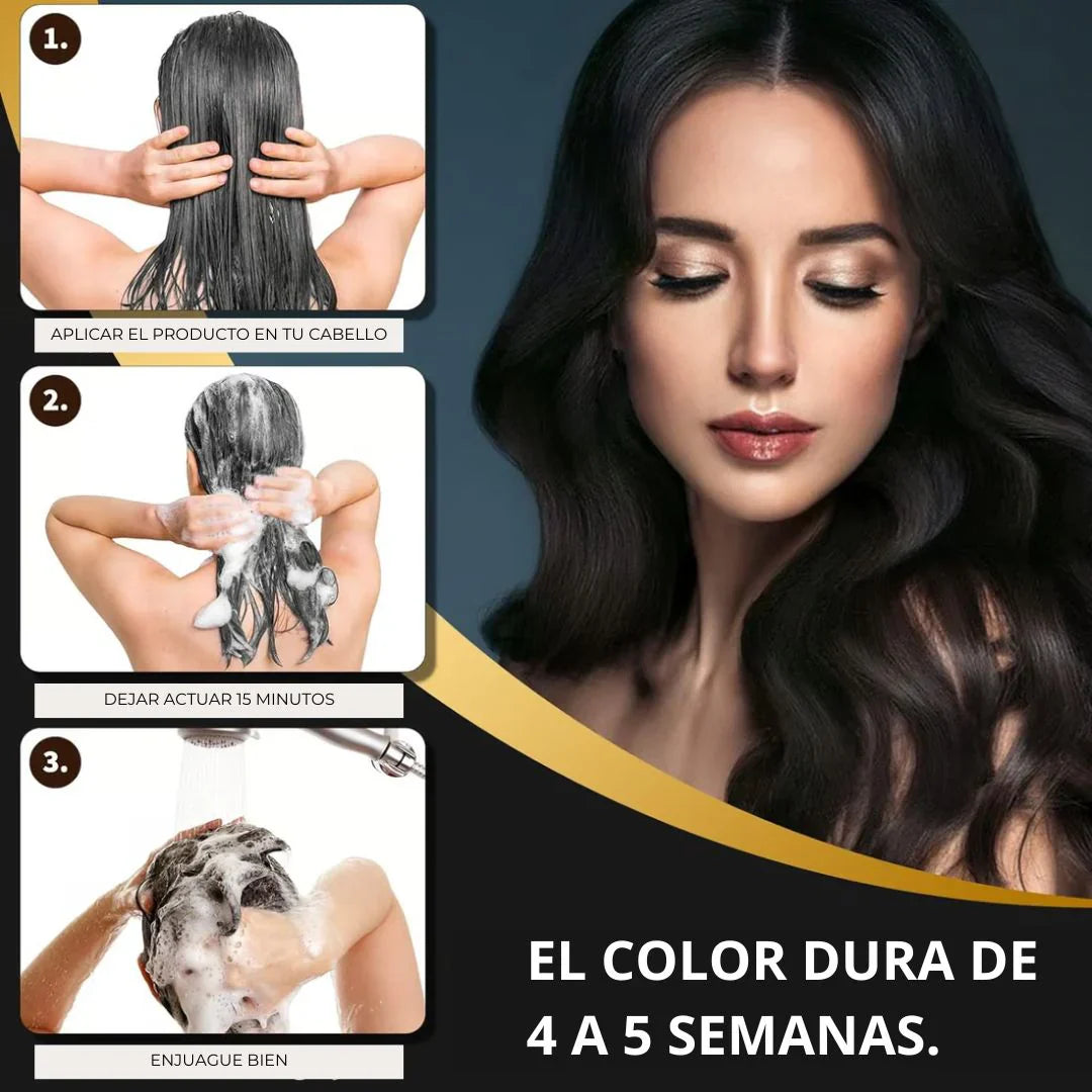 Elimina Canas | Shampoo Negro Instantaneo