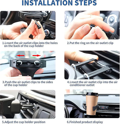Portavasos Universal para Coche 2x1