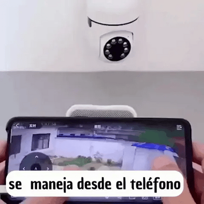 Cámara De Seguridad 360° | Monitoreo Remoto Y Visión Nocturna