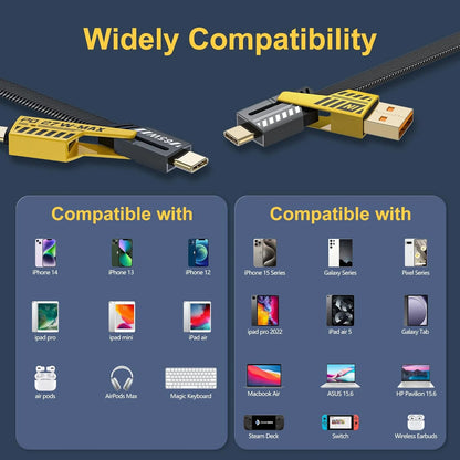 Cable Multiuso 4 En 1 Carga Rapida