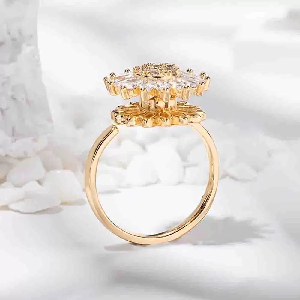 Anillo Girasol Giratorio Anti Estrés L