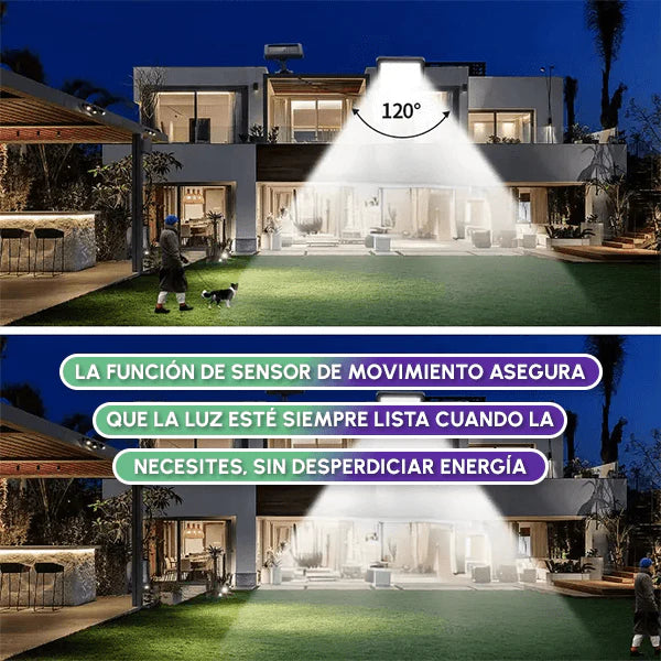 Lámpara Solar con Sensor de Movimiento